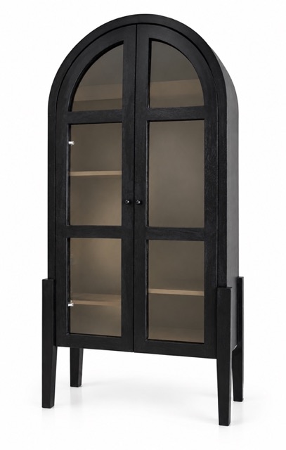 Vitrina arqueada negra de diseño moderno de tamaño mediano.jpeg